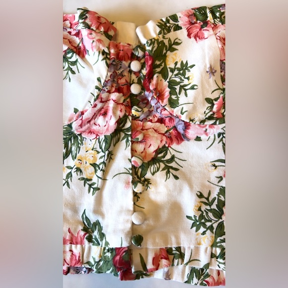 Revolve Majorelle Roman Ruffled Crop Bustier Top - Picture 12 of 16